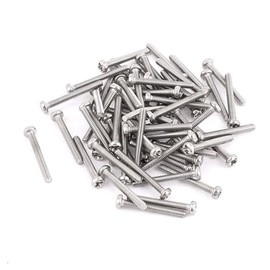 MACHSWON M2x15mm Round Head Cross Screw 304 Stainless Steel Cross head Machine Screws Phillips Pan Head Screws Bolt 60pcs