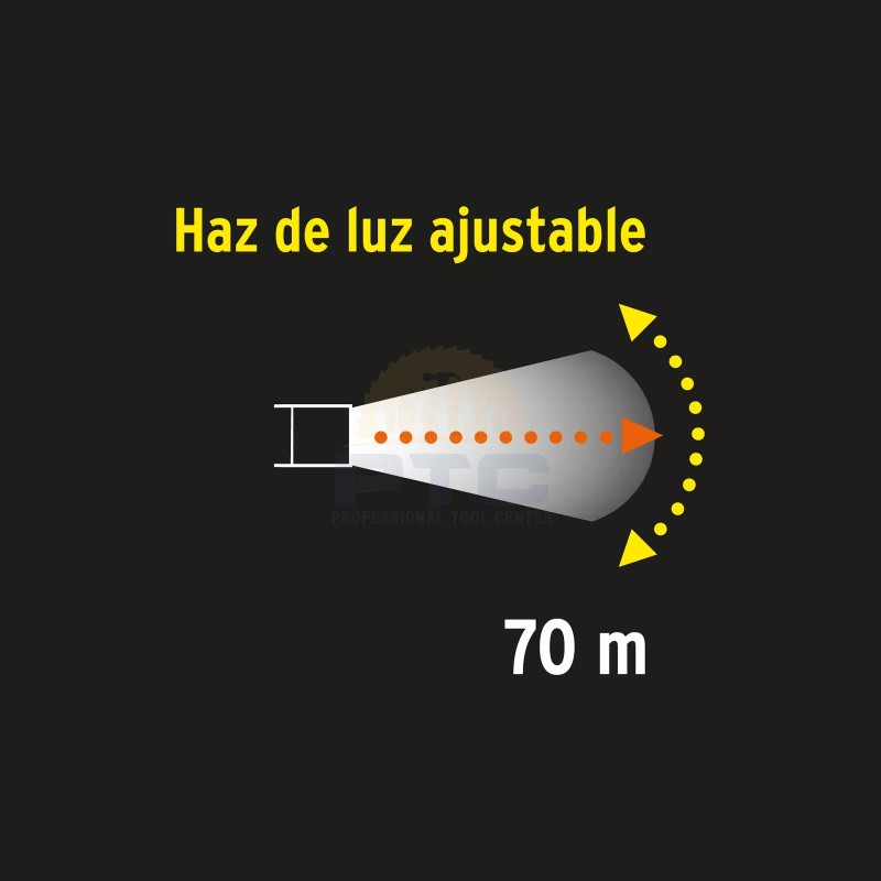 Truper LIRA-130 Aluminum flashlight 1 LED 130 lm rechargeable