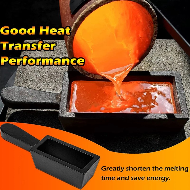 Silver Smith 25 oz Cast Iron Loaf Bar Ingot Mold