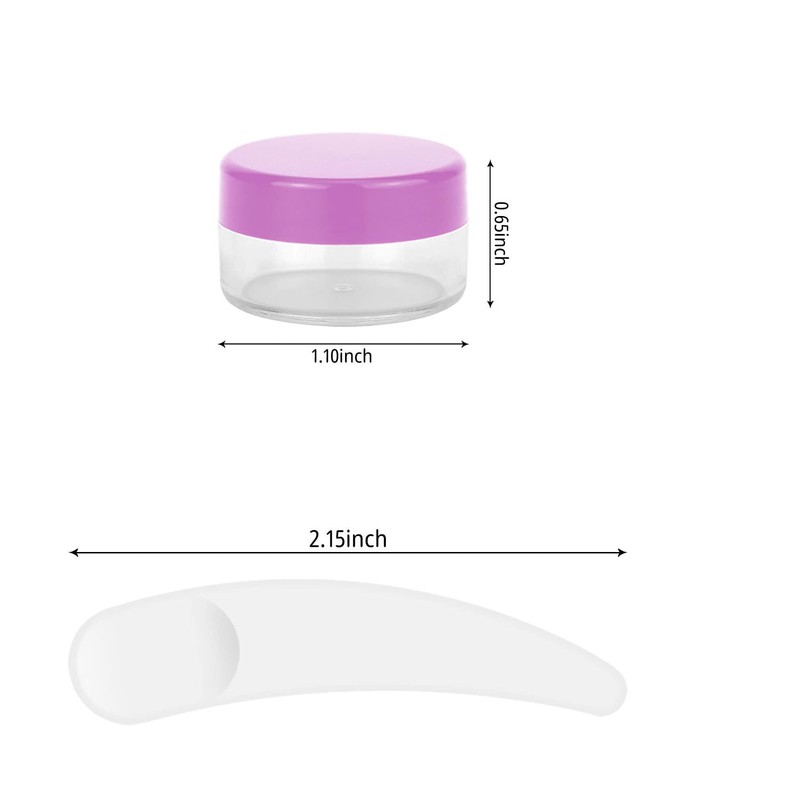 12 pcs 5 Gram/5ml Jars with 1 Mini Spatulas, Sample