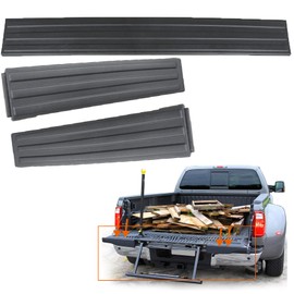 munirater 3PCS Tailgate Flex Flexible Step Protector Trim Molding Cap Black Replacement for 2009-2014 F150 9L3Z9941018AA 9L3Z9941019A