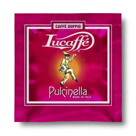 Lucaffe' Pulcinella Double shot ESE Espresso paper pods 14g. 1 case 80 pods