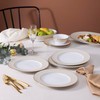 Noritake Trocadero Gold Set Of 4 Dinner Plates, 10.50"
