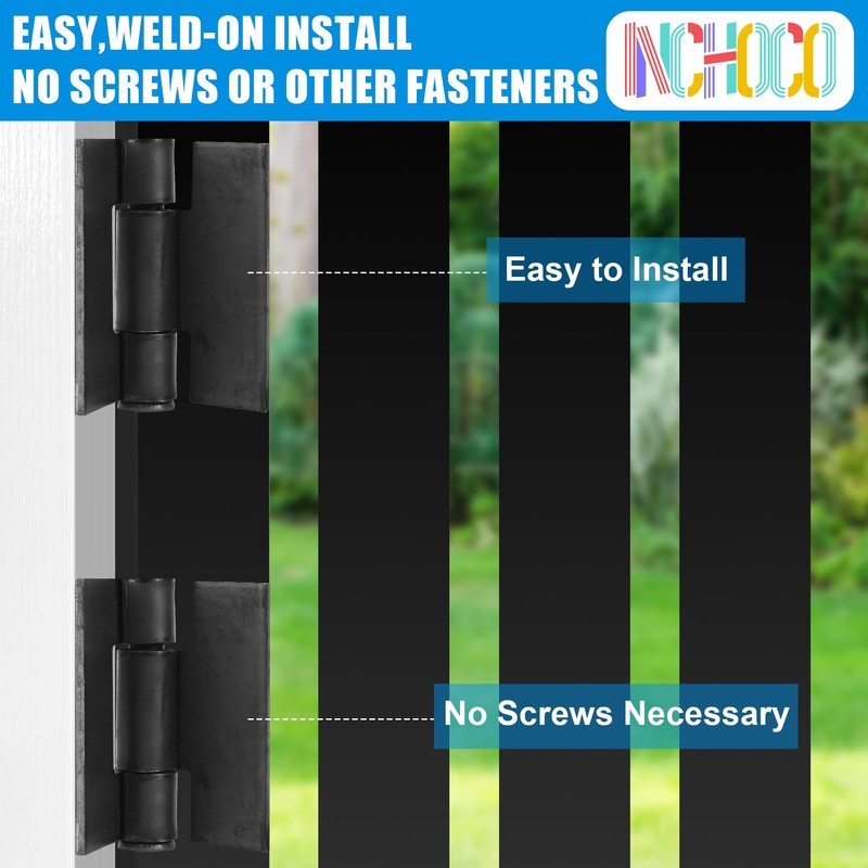 Weld On Hinges Extra Heavy Duty 4.4" x 4" Weldable
