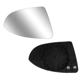 APOMOONS Spiegelglas Golf 7 Außenspiegel Beheizbar Asphärisch Passend für Golf 7 Spiegelglas Links Fahrerseite mit Trägerplatte Beheizbar Ersatzspiegelglas mit Metallclip