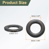 sourcing map 10 Pcs M12 Black Flat Washers, 24mm Outer