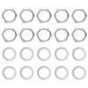 10 Set Jack Socket Nut with Washer, Guitar Nuts and
