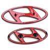 Hyundai 9999Z057258 Logo Emblem 2-Piece Black