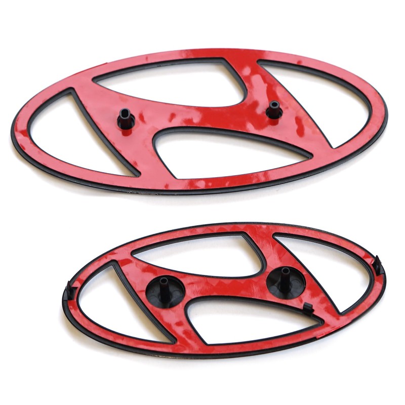 Hyundai 9999Z057258 Logo Emblem 2-Piece Black