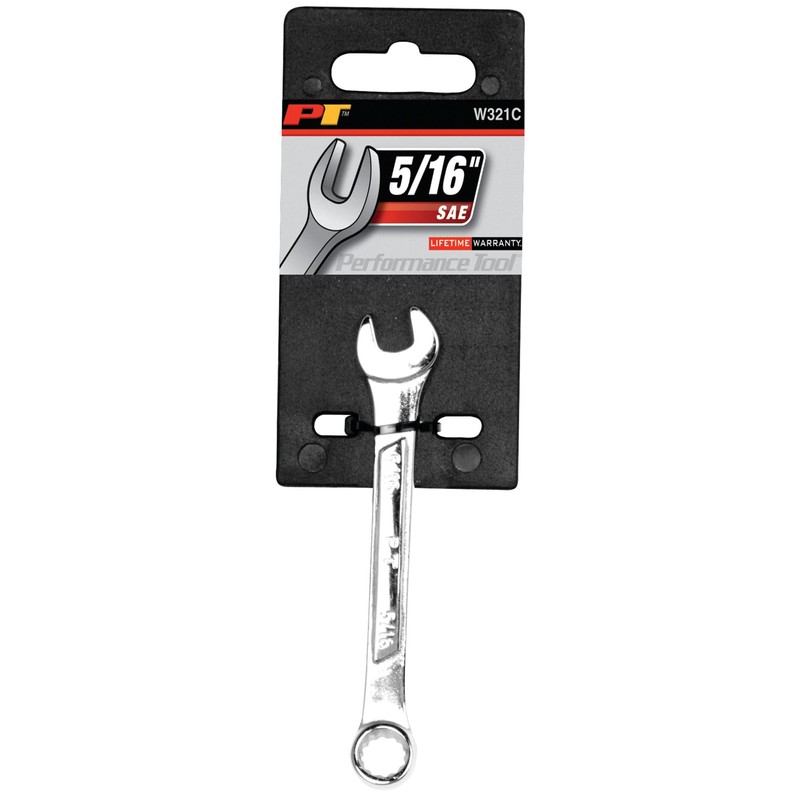 Performance Tool W321C Combination Wrench, 5/16