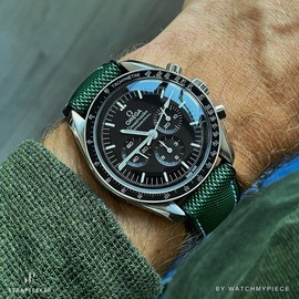 Strapseeker Theo Hybrid Nylon & FKM Rubber Performance Watch Band Replacement Watch Bands Quality Waterproof Watch Straps for Men & Women Deployment Clasp Pin Buckle Compatible with Most Watches