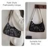 Small Punk Shoulder Bag for Women, Y2K Punk Style Hobo