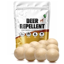 Deer Repellent for Plants, Rabbit Repellent Outdoor, Deer and Rabbit Repellent for Plants, Garden, Trees, Deer Away Safe for People, Pets and Plants, Lasts Up to 60 Days 10 Packs