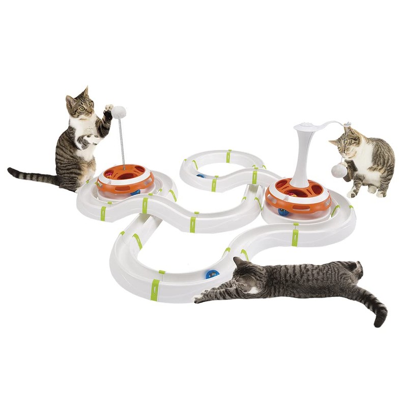 Ferplast Interactive Cat Toy MAGIC CIRCLE, Teaser Cat Toy, Modular