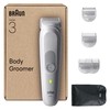 Braun Body Groomer Series 3, +6 Grooming Tools, with SkinGuard, 80 Min Runtime, Gentle On Sensitive Areas, Groom & Trim, Waterproof, BG3575, Grey