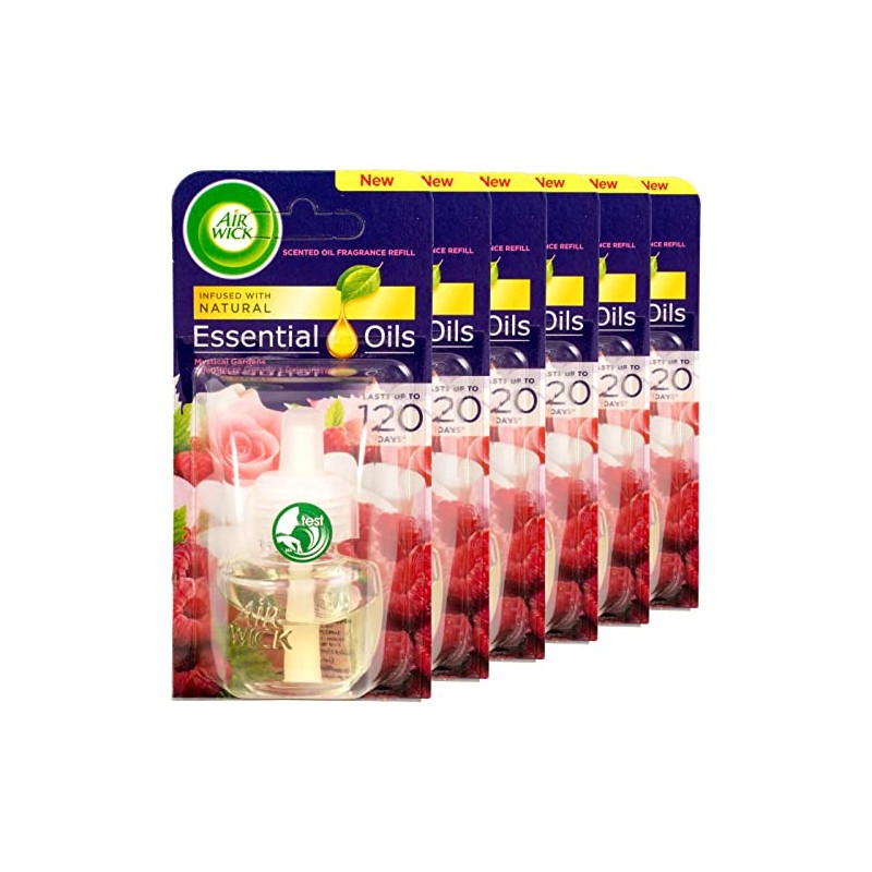 6 X AIR WICK PLUG IN OIL REFILLS - MYSTICAL