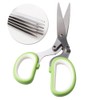 Kitchen Scissor, Herb Scissors 5 Blades Stainless Steel Great Kitchen