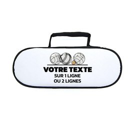 Mygoodprice Schutzhülle für Boccia-Kugeln, Piktogramm, Triplette und Zielkugel, personalisierbar