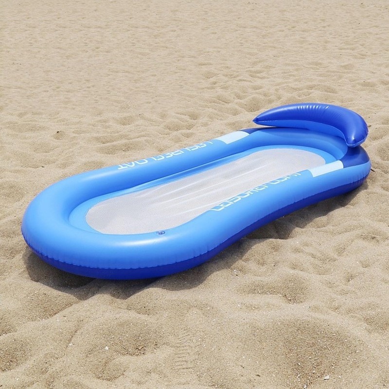 Air Mattress Pool Hammock, Float Inflatable Water Hammock, Blue Inflatable