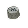 MINI Cooper Emblem Logo Silver Tire Valve Stem Caps Set