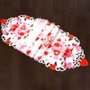 Grelucgo Embroidered Red and Pink Table Runner for February 14th