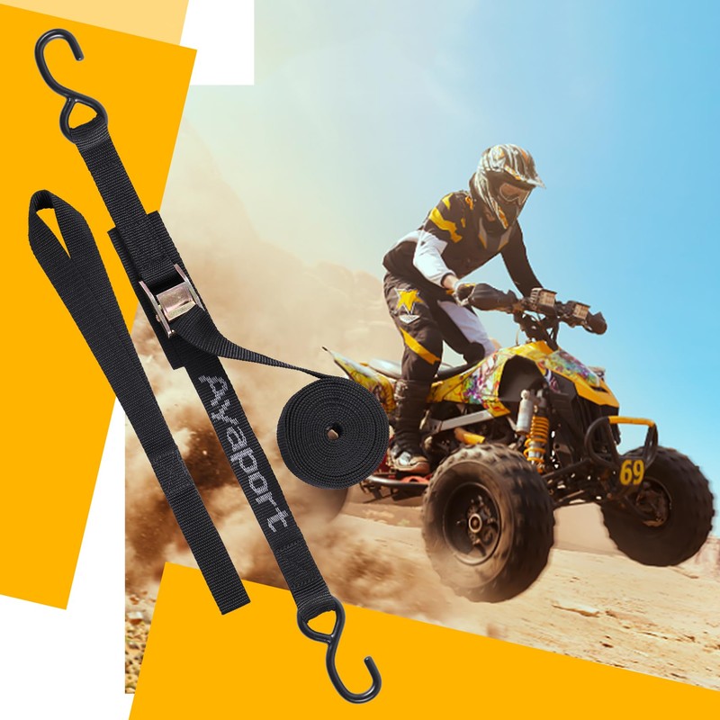 Ayaport Cam Buckle Tie Down Straps 10 feet 2200lbs Break