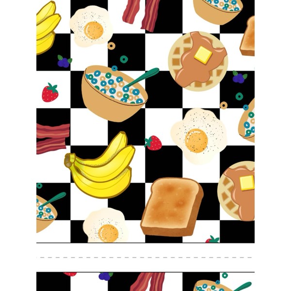 Breakfast Primary Writing & Drawing Story Journal Notebook for Kids