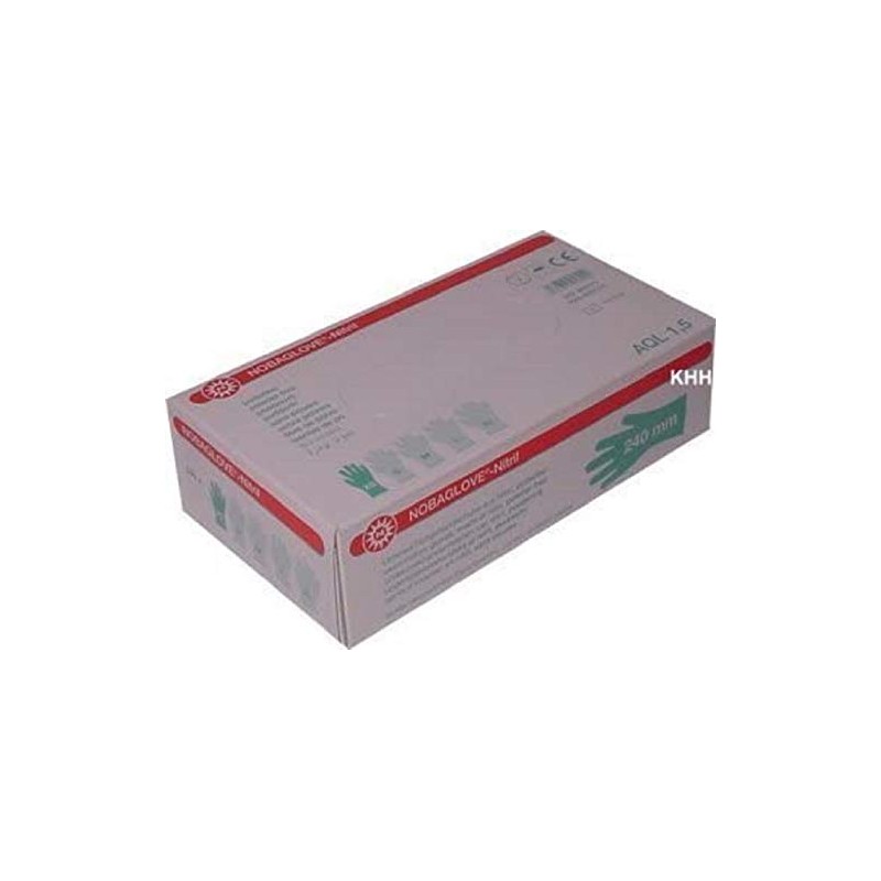 100 Piece Disposable Gloves Nitrile Noba Hypo-allergenic , Color white