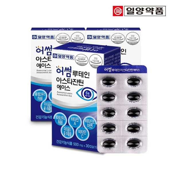 Il-yang Pharmaceutical (ETV) Il-yang Pharmaceutical Awesome Lutein Astaxanthin Hematococcus Ace 3 boxes 3-month supply, single option / 일양약품 (ETV)일양약품 어썸 루테인 아스타잔틴 헤마토코쿠스 에이스 3박스 3개월분, 단일옵션