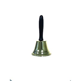 Bell with wooden handle, about 12 cm,