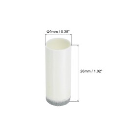 PATIKIL 9mm Pool Cue Tips, 20Pcs Slip-On Billiard Cue Stick Tips Replacement for Pool Cues and Snooker, White Grey