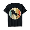 Vintage Retrò di Equitazione Equestre salto ostacoli Cavallo Maglietta