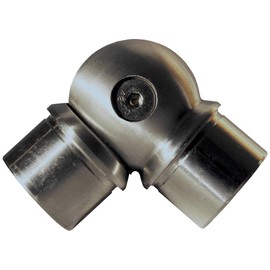 TIBU Railing Stainless Steel Assembly Stair Railing Indoor and Outdoor for Balcony Patio Stairs – Version: 90-180° Ball Joint 42.4 mm Connector/Mounting Material