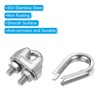 PATIKIL Wire Rope Accessory Set, 304 Stainless Steel 12 Pcs
