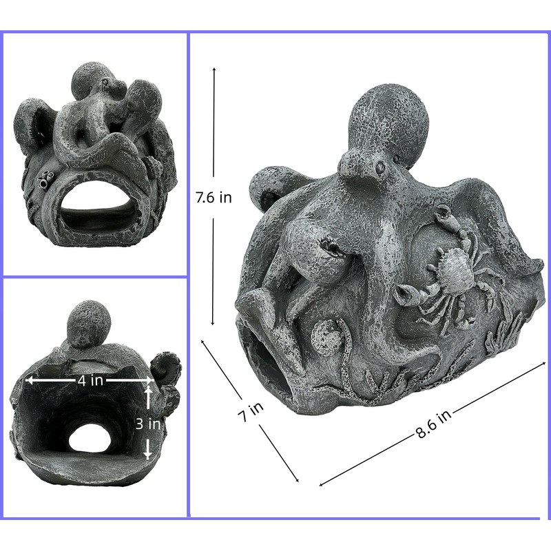 Teaeeno Real Octopus Sculpture Gutter Downspout Extension Decoration,Gutter Downspout Decorative,Downspout