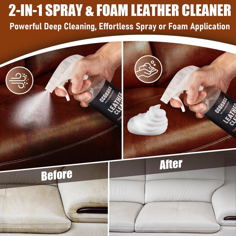 Leather Cleaner and Conditioner Kit – 2×16oz | Leather Cleaner