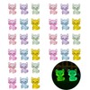 30PCS Luminous Mini Resin Fox Figurines 6 Colors Glow in