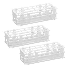Tube Stand, Test Tube Rack, Pack of 3 Plastic Laboratory Test Tube Rack for Tubes, Removable Centrifuge Tube Stand for Laboratory, Commerce, Science, Industry (25 mm, 24 Holes)