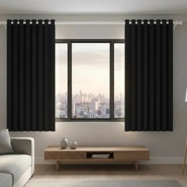 2 Panele Cortinas Blackout Para Ventana 264x137cm Habitacion                                                                                          