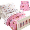 Wildkin Plush Blanket Bundle with Cotton 4 Pc Toddler Bed