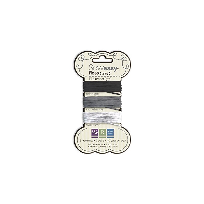 We R Memory Keepers Sew Easy Floss, Gris
