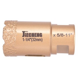 Diamond Core Drill Bit 1-1/4 inch Diamond Hole Saw for Granite, Quartzite, Marble, Concrete, Porcelain, Ceramic Dry or Wet Use Fit Angle Grinders (32mm)