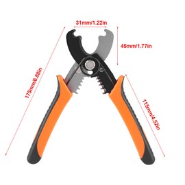 Alvinlite Wire Stripper, Steel Wire Cutter, Steel Return Spring, Multifunctional Combination Pliers, Wire Stripper and Cable Cutter for Cutting Soft Copper or Electric Cable