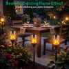 TomCare Solar Lights Outdoor Flickering Flame Solar Torch Lights Waterproof