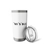Minimalist Unique Typography Design "Invisible" Stainless Steel Insulated Tumbler