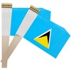 TSMD Saint Lucia Stick Flag Saint Lucian Small Mini Hand