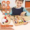 Iharpro Busy Board with 19 LED Light Switches, Montessori Toys