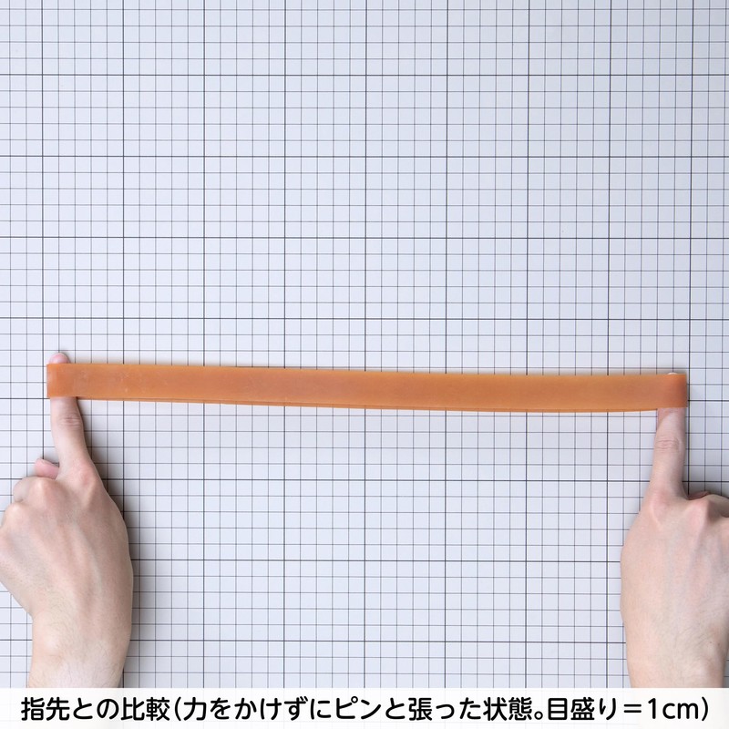 輪ゴム オーバンド #100 < 500g透明袋 > アメ色 極太幅 業務用 徳用