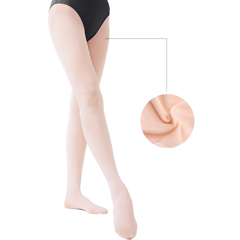 Danswan - Mallas de Ballet con Pies para Niñas y