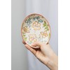 Soap Dish Summer with Floral Patterns in Pastel Oval Ceramic